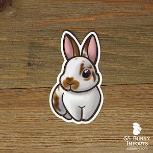 Sticker lapin orange cassé ; Sticker lapin voiture, lapin tablette, lapin tablette, lapin bouteille, lapin bouteille