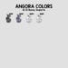 Blue Puppy-cut Angora Rabbit Sticker; Angora Bunny Vinyl Sticker; Car ...