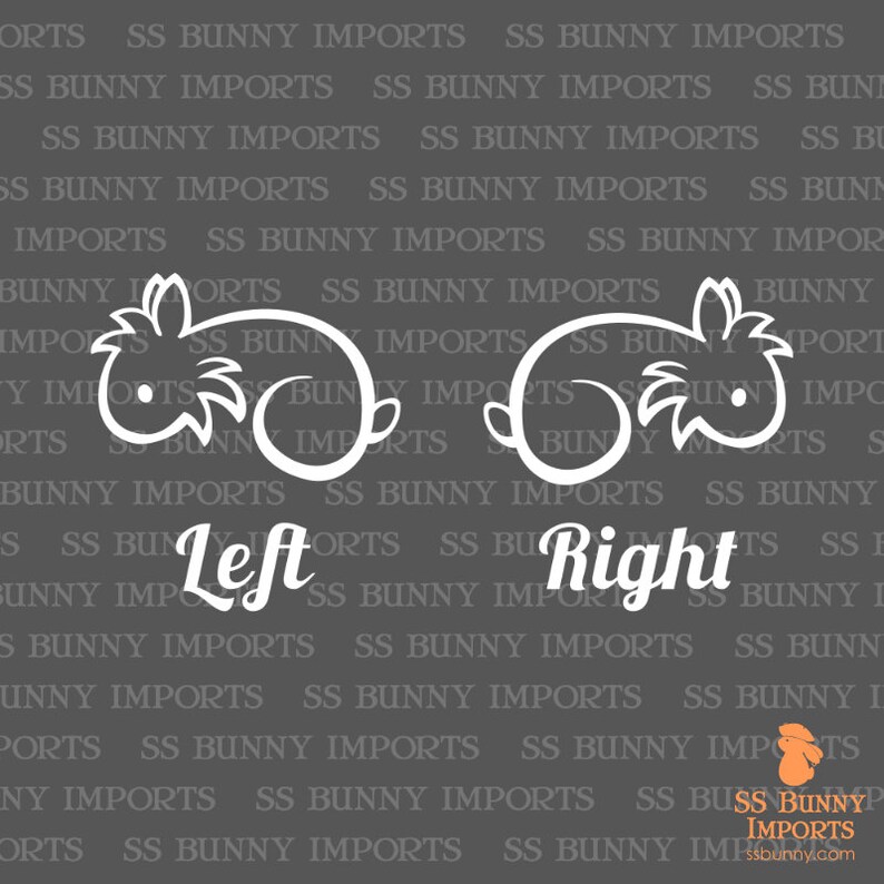 Simple Lionhead Rabbit Sticker Bunny Car Decal / Laptop Decal - Etsy