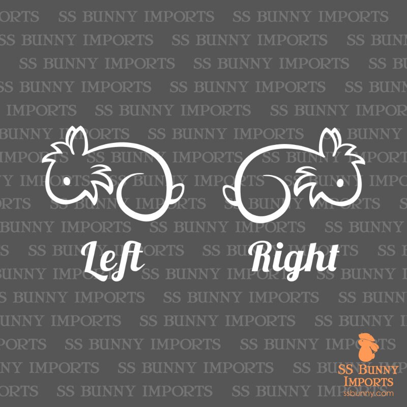 Simple Lionhead Rabbit Sticker Bunny Car Decal / Laptop Decal - Etsy