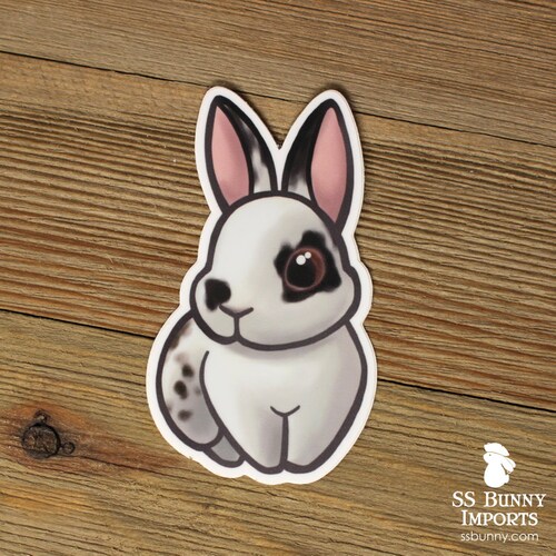 Broken Black Rabbit Sticker Rabbit Phone Sticker Bunny Phone - Etsy