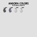 Black Puppy-cut Angora Rabbit Sticker; Angora Bunny Vinyl Sticker; Car ...