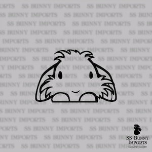 Adorable autocollant tête de lion en vinyle ; Sticker voiture lapin / sticker pour ordinateur portable / sticker pour téléphone, noir brillant