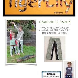 Crocodile Pants PDF Pattern