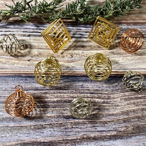 Spiral Cage Pendants