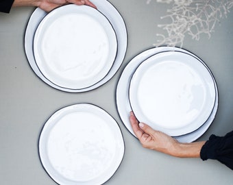 Ceramic salad plates set of two