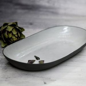 Large oval white Ceramic platter