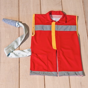 fireman costume for kids, kids firefighter jacket, fireman dress up for kids, fireman vest, handmade dress up, toddler fireman dress up