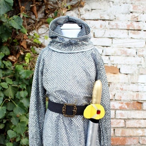 kids knight costume, kids chainmail, knight dress up, kids knight armor, kids medieval costume, crusader costume, dress up costumes
