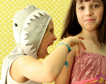 Disfraz de tiburón para niños, disfraz de tiburón de chenilla y fieltro, gorro de tiburón, disfraz de carnaval infantil, disfraz de Halloween