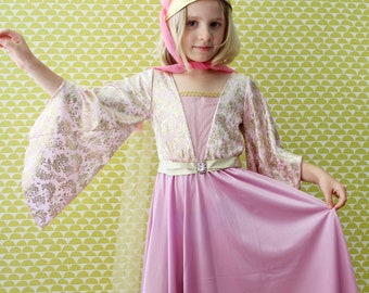 princess dress up for girls, medieval costume,  medieval fairy dress, Aurora costume for girls,  Halloween carnival costume for little girl