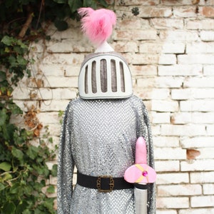 girl knight costume, girl princess warrior costume, girl knight dress up,  pink knight costume, girl knight armor, quality girl costumes