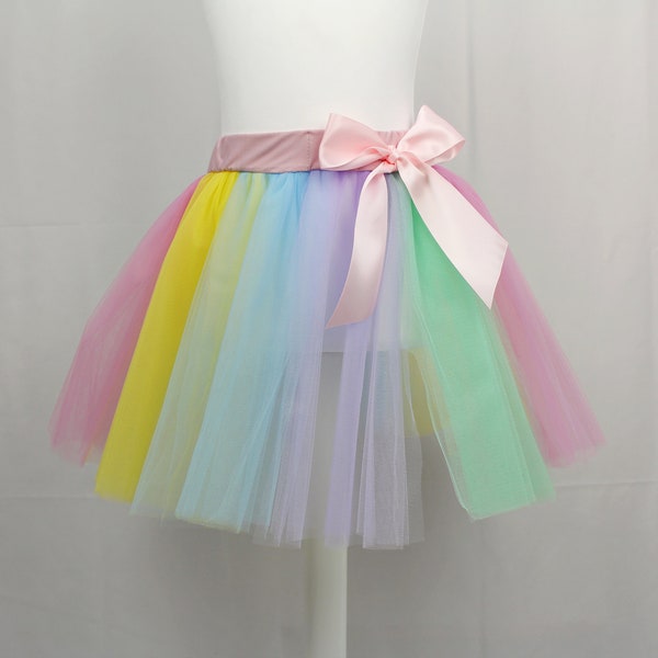 Unicorn rainbow tutu for baby girl, unicorn  tutu, rainbow skirt, little girl tutu, toddler tutu, birthday tutu, princess tutu, pastel tutu