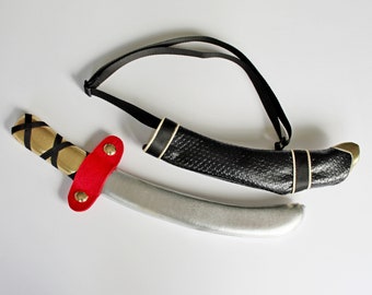 Katana sword with sheath, foam sword, ninja sword with case, samurai swords, sword for kids, playing sword, Tata Drama handmade foam swords