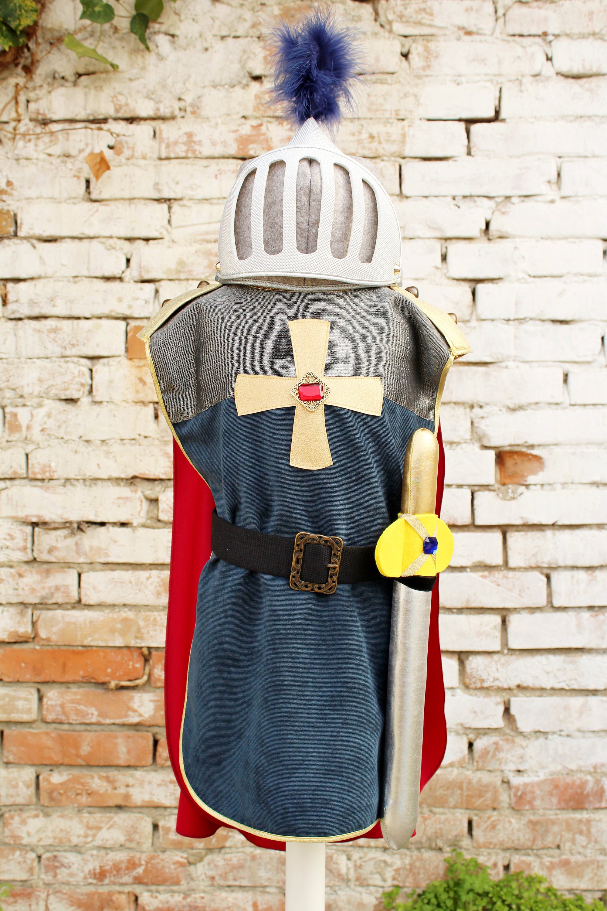 Rappa Costume Da Cavaliere Per Bambini Dai 3 Anni – Set Completo Con Casco, Spada, Scudo E Armatura Regolabile – Gioco Di Ruolo E Avventura