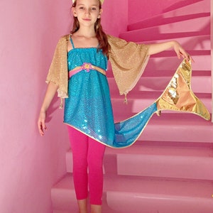 Costume Carnevale Bambina Principessa Ariel Sirenetta Glitter Rubie's  Art.881820 883028182053