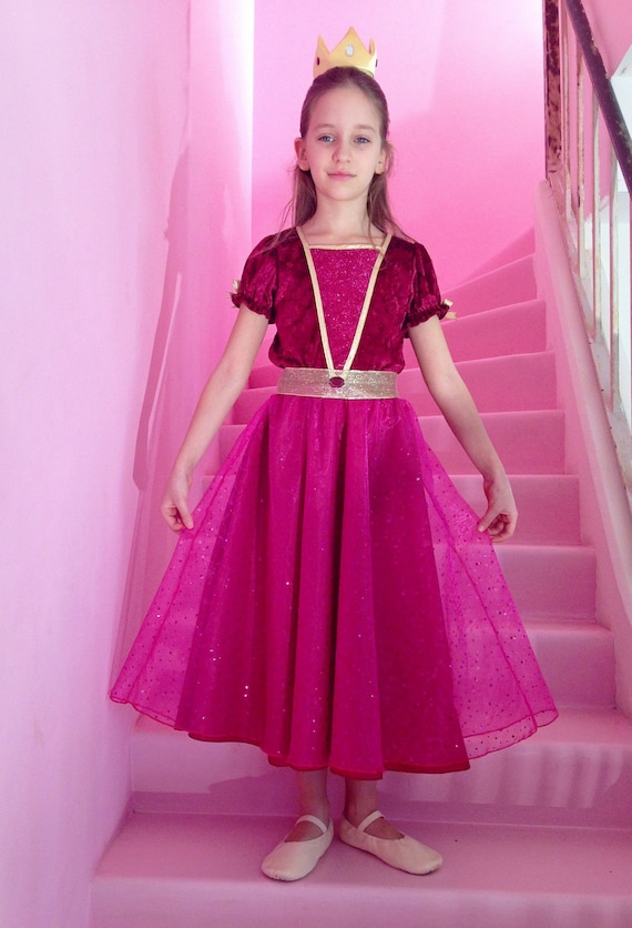 Vestito da principessa per bambina abito principessa Aurora | Etsy Italia
