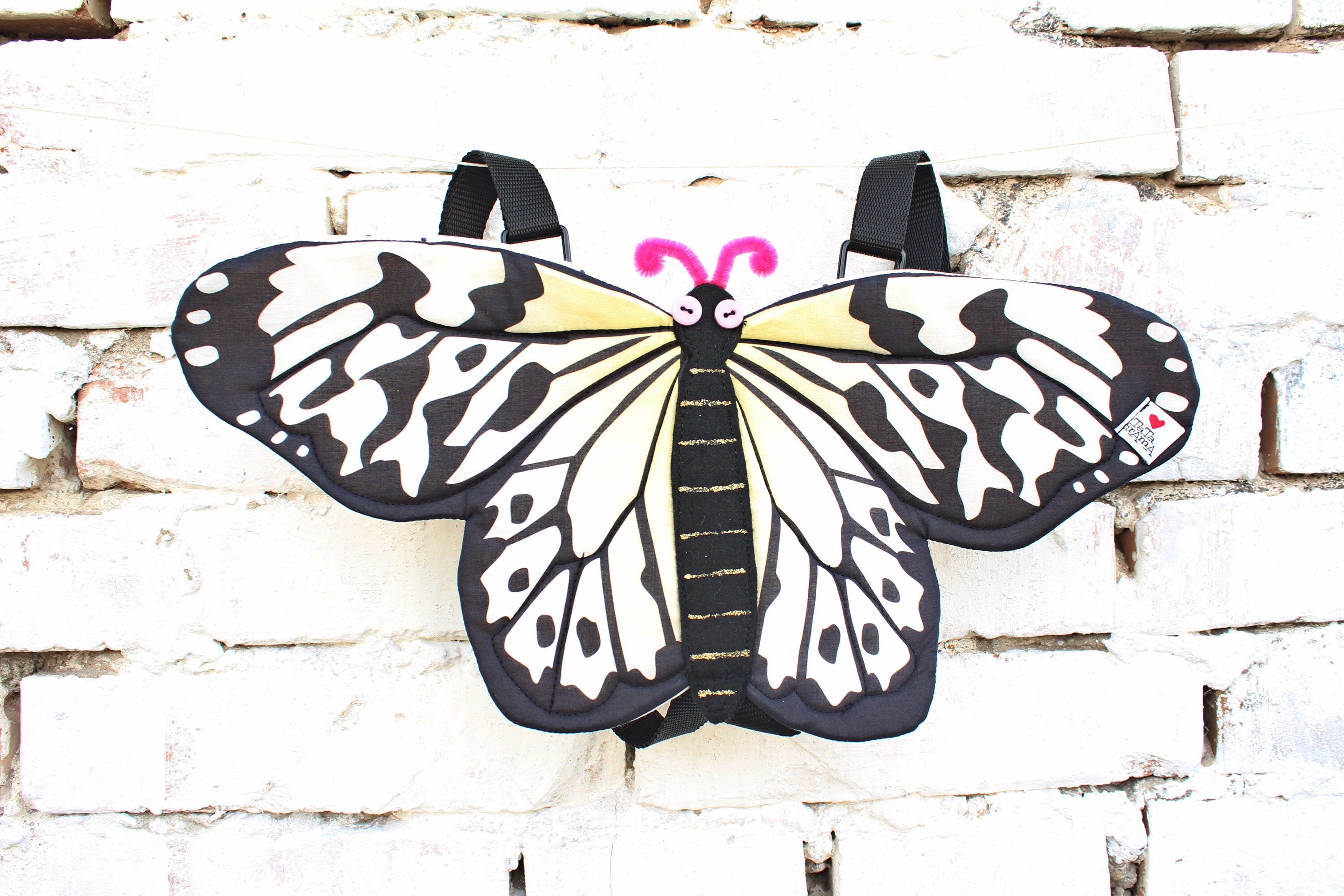 Costume Fata Farfalle Bambina - Set 4 Pezzi Con Ali, Bacchetta E Cerchietto