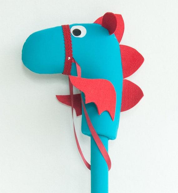 dinosaur stick horse