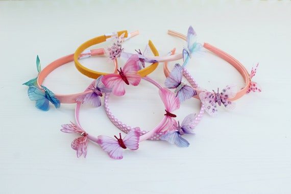 Girl Hair Bands Sets 1 to 6, Butterfly Headbands for Girls 