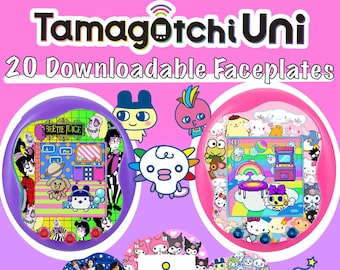 Tamagotchi Uni Faceplates Printable: Grab Bag Set of 20 (Digital Download)