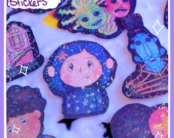 Coraline Holographic Sticker