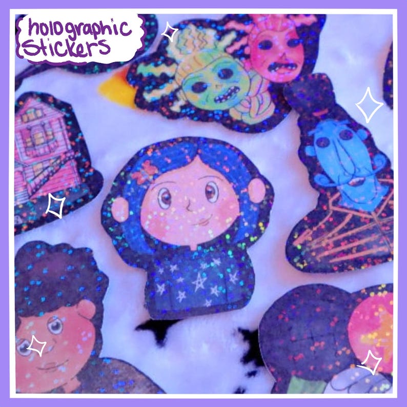Coraline Holographic Sticker image 1