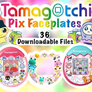 Tamagotchi Pix Faceplate Insert PDF, Kuchipatchi Faceplate