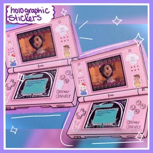 Coraline Nintendo DS Holographic Stickers - Laptop Stickers afbeelding 1