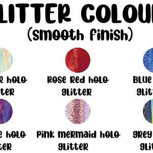 Double layered custom made vinyl name sticker heart – personalised label decal hologram rainbow heart image 11