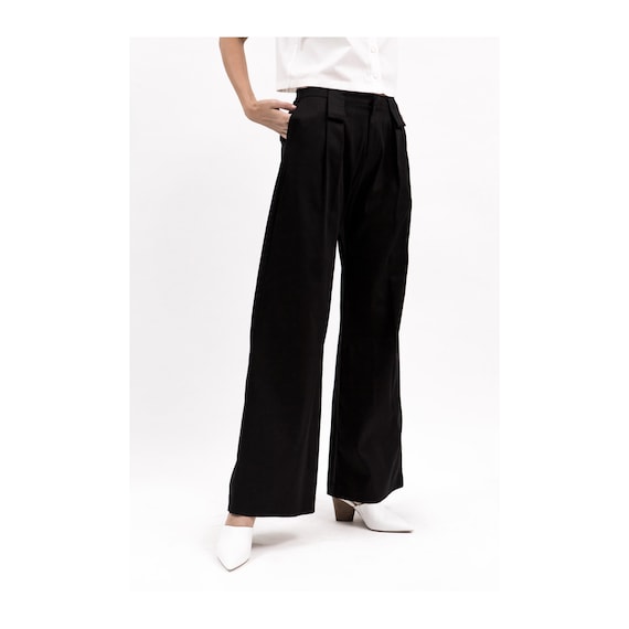 straight wide leg pants