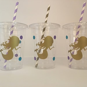 Mermaid party cups, Mermaid Birthday Party Cups, Mermaid Baby Shower Cups,Under the Sea Party cups,Mermaid Party Favors,Mermaid party Supply