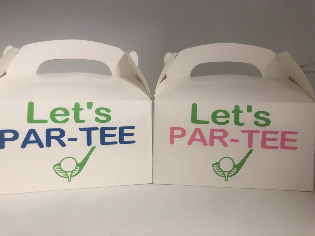 Golf Party Favor Boxes, Golf Birthday Party Supplies, Golf Party Gift
