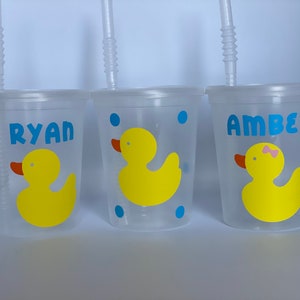 Rubber Duck Party Favors, Rubber Duck Cups, REUSEable Cups, Splish Splash, Bath Time, Rubber Ducky