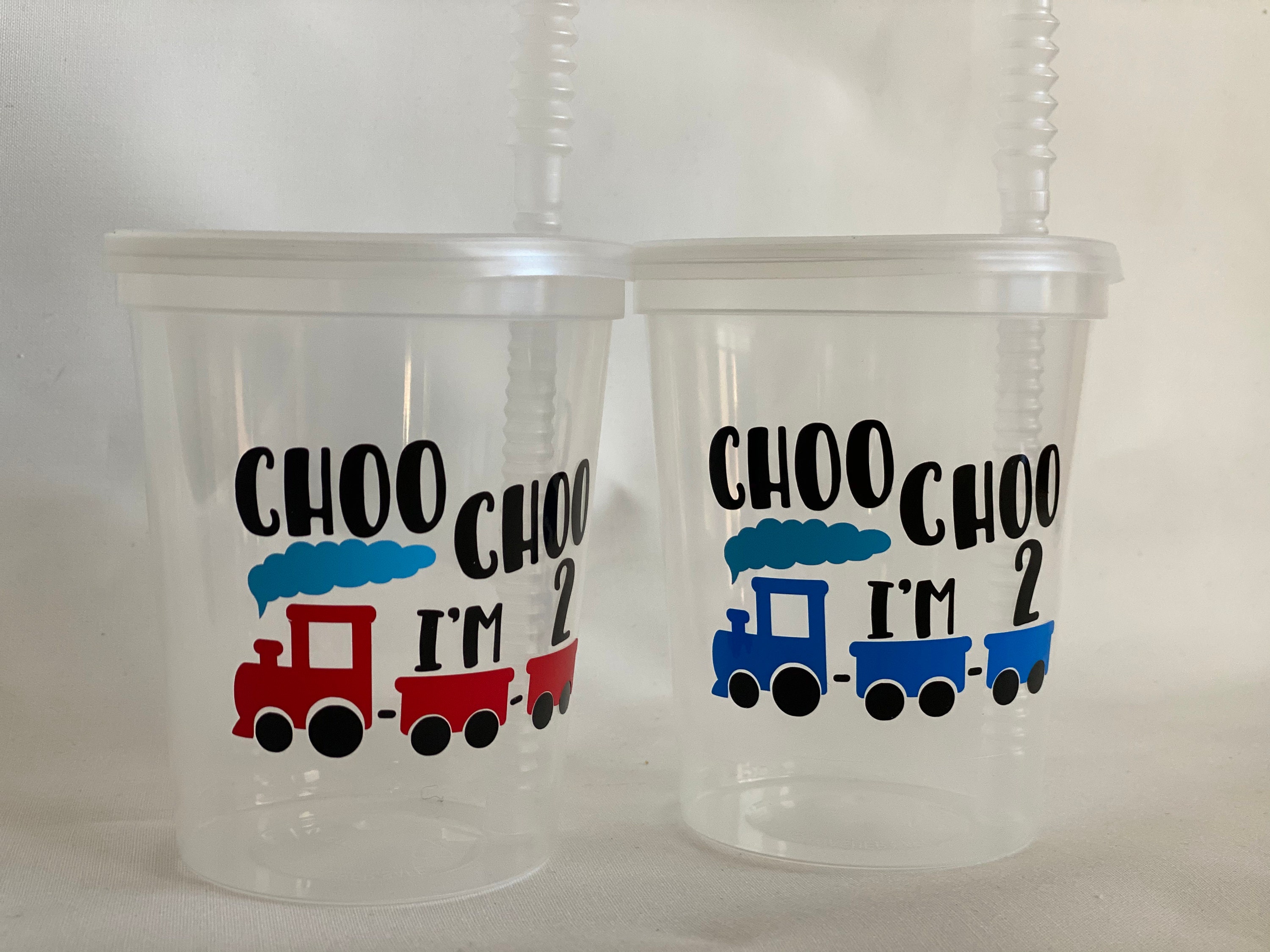 Choo Choo Train Twisty Straw Cup