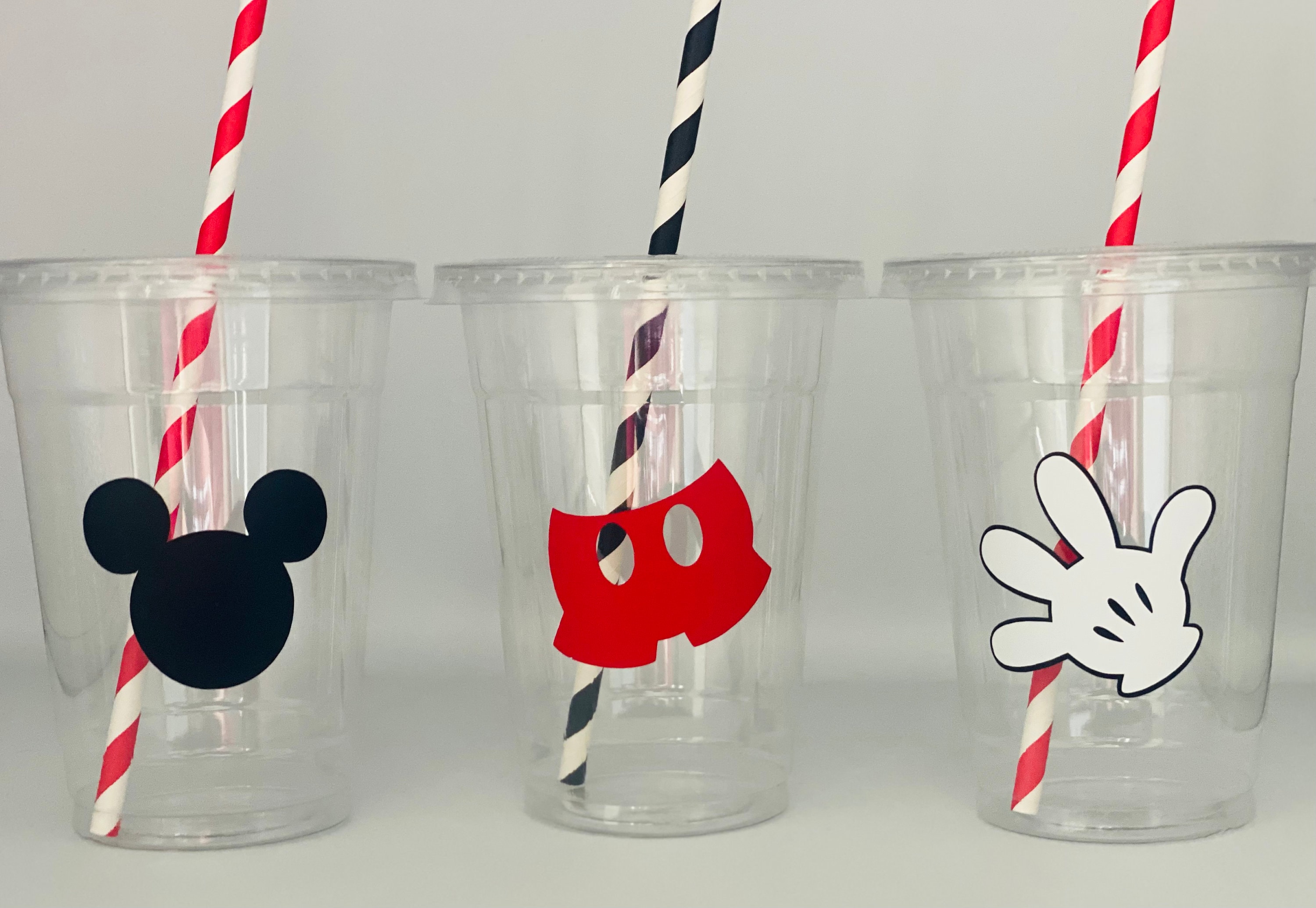 Mickey Mouse Party Cups, Mickey Birthday Party Cups,mickey Mouse Party  Supplies,mickey Party Favors, Mickey Disposable Party Cups 