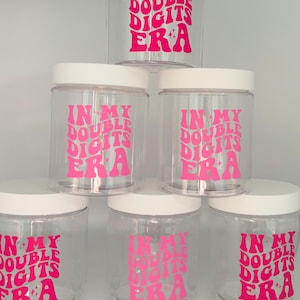 Double Digits Era, Birthday Girl Party Cups, Era Party Cups, Music Party Cups, Birthday Era Party Cups, Birthday Era Party Supplies