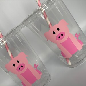 Pig Party Cups, Pig Birthday Party Cups, Farm Party Cups, Pig Baby ...