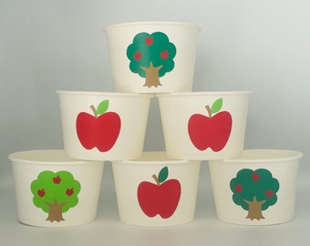 Apple of Our Eye Party Cups, Apple Orchard Birthday, Apple Baby Shower, Apple Party Favors, disposable Cups, Party supplies, Teacher Party