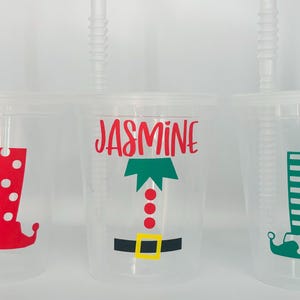 Elf Party Cups, Elf Birthday Party Cups, Christmas Party Cups, Elf Returning Party Cups, Christmas Elf Party Cups, Christmas Eve, Reusable