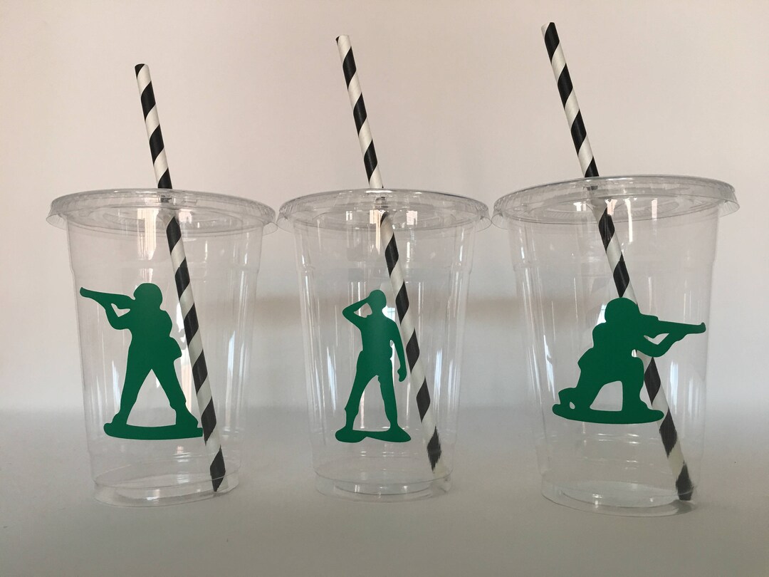 Army Party Cups, Army Birthday Cups, Army Party Favors, Army Party ...