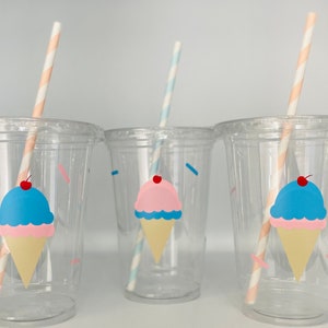 What&#39;s the Scoop, Ice cream party cups, Gender Reveal, Ice Cream supplies, Disposable Party Cups, Ice Cream Baby Shower, boy or girl