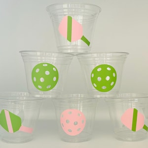 Pickleball Party Cups, Pickleball Birthday Party, Pickleball Party Favors, Team Favors, Pickle