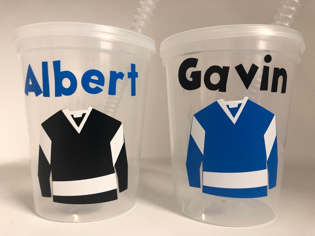 Hockey Party Cups, Hockey Birthday Party Cups, Hockey Party Favors, Hockey Team Party, Hockey
