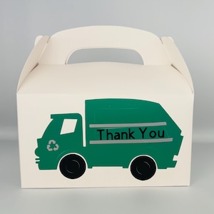 Cadeaux pour fête camion à ordures, Sacs de cadeaux pour camion à ordures, Boîte de cadeaux pour camion à ordures, Fête poubelle, Cadeaux pour fête, Accessoires de fête