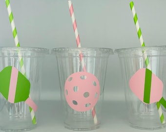 Pickleball Party Cups, Pickleball Birthday Party, Pickleball Party Favors, Team Favors, Pickle
