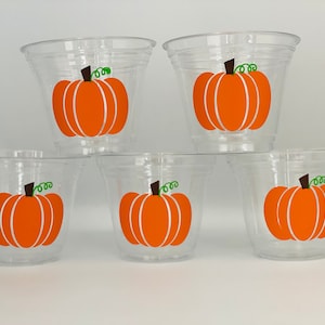 Pumpkin Patch Party cups, Pumpkin party Snack Cups, Pumpkin baby shower, Pumpkin patch baby shower, Pumpkin party favors