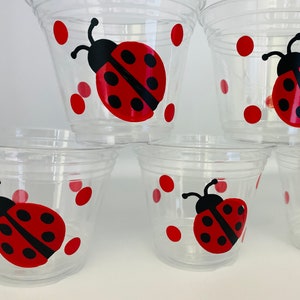Lady Bug Party Cups, Lady Bug Birthday Party Cups, Bug Party Cups ...