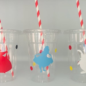 Alice in wonderland party cups, Alice Party, Tea Party, Alice Birthday Party Cups, Alice in Wonderland, Alice in Onederland, Disposable