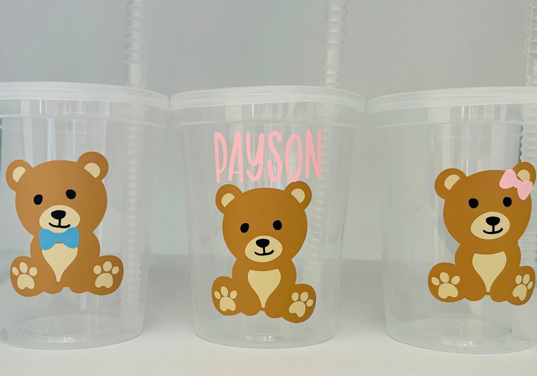 Teddy Bear Party Cups, Teddy Bear Baby Shower, Teddy Bear Birthday ...